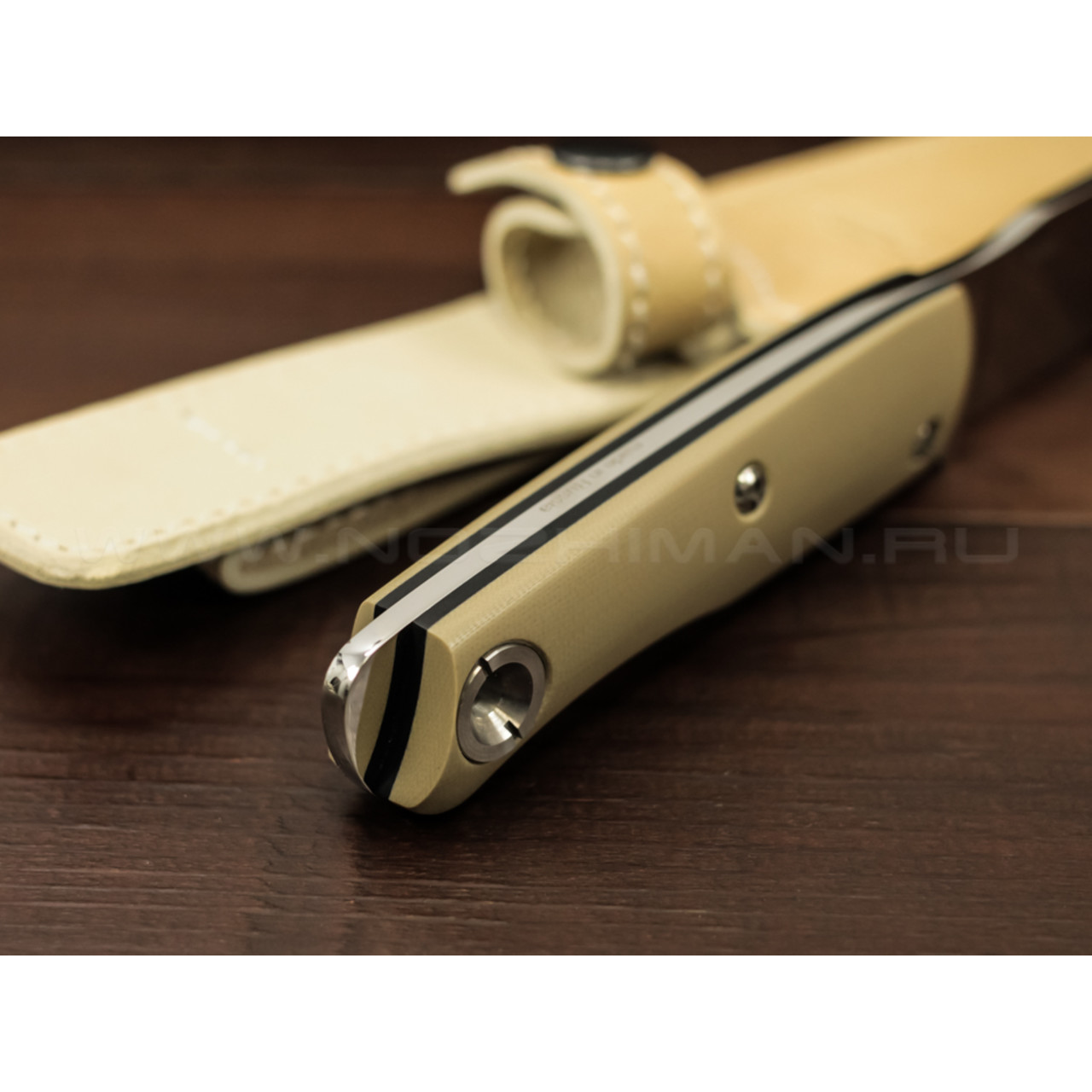 N.C.Custom нож Brash сталь M390, рукоять G10 tan