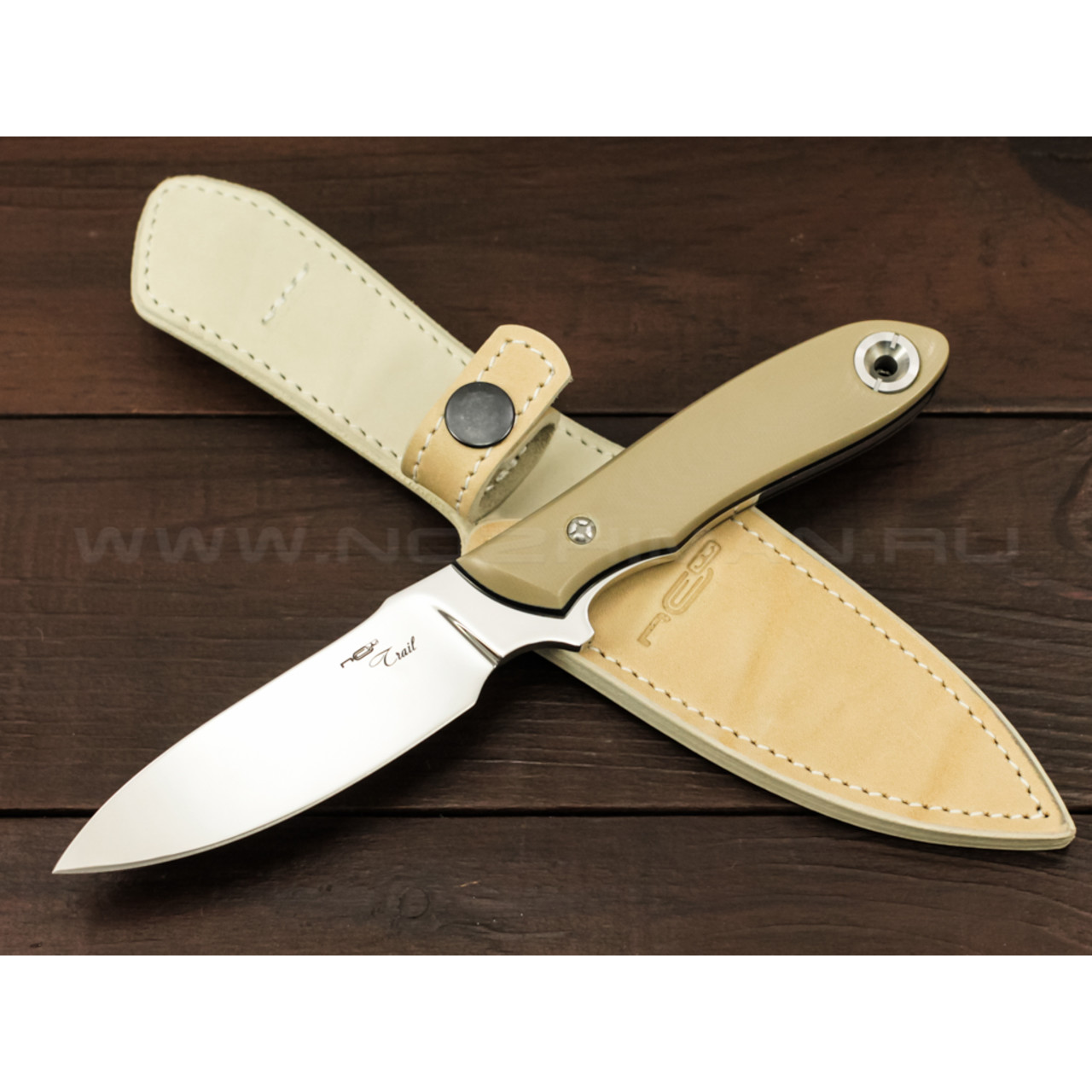 N.C.Custom нож Trail сталь M390 рукоять G10 tan