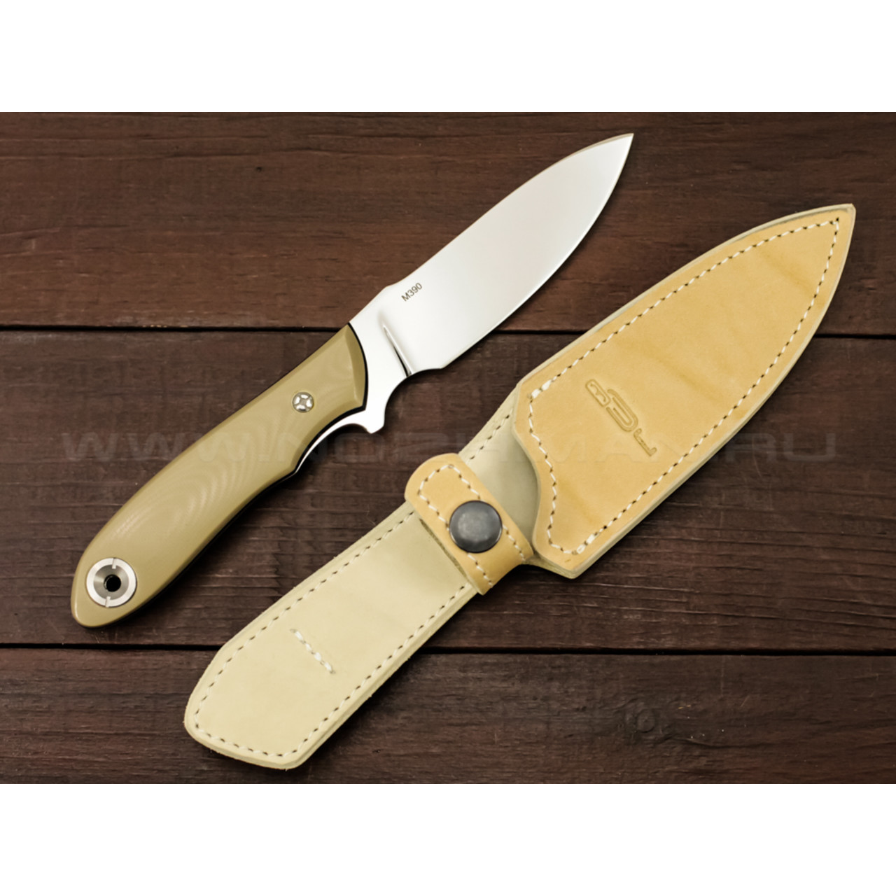 N.C.Custom нож Trail сталь M390 рукоять G10 tan