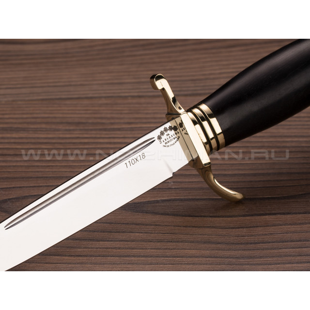 Нож "НКВД" 110Х18, граб, латунь