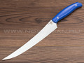 Нож "Филейный-БН" сталь N690, рукоять G10 blue (Наследие)