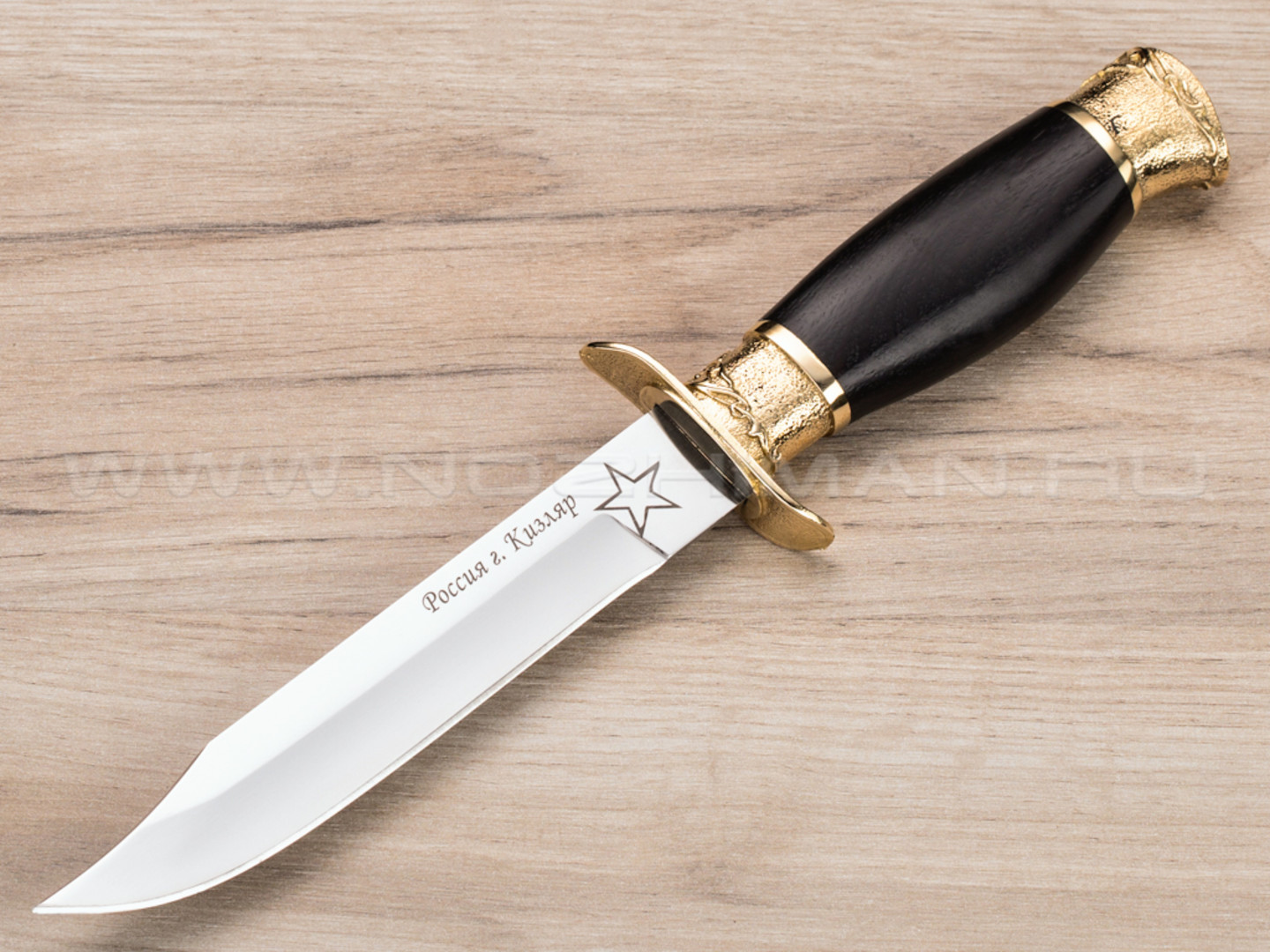 Нож "НР-40" подарочный, 65Х13, деревянные ножны