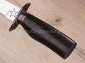 Нож "НР-40" черный, 65Х13, деревянные ножны