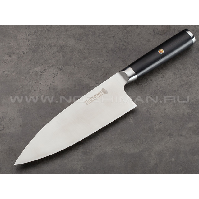 Нож Deba TR-D8 сталь VG10, рукоять G10 black