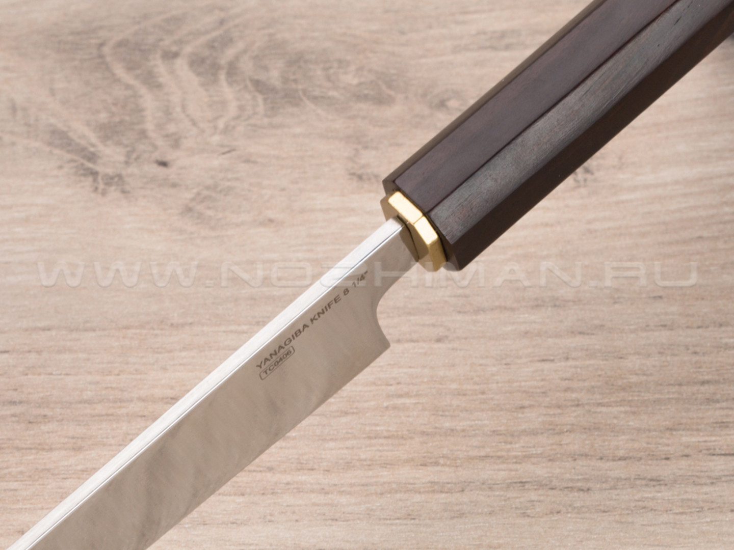 Нож Yanagiba "ТТ14" ламинат VG10, blackwood
