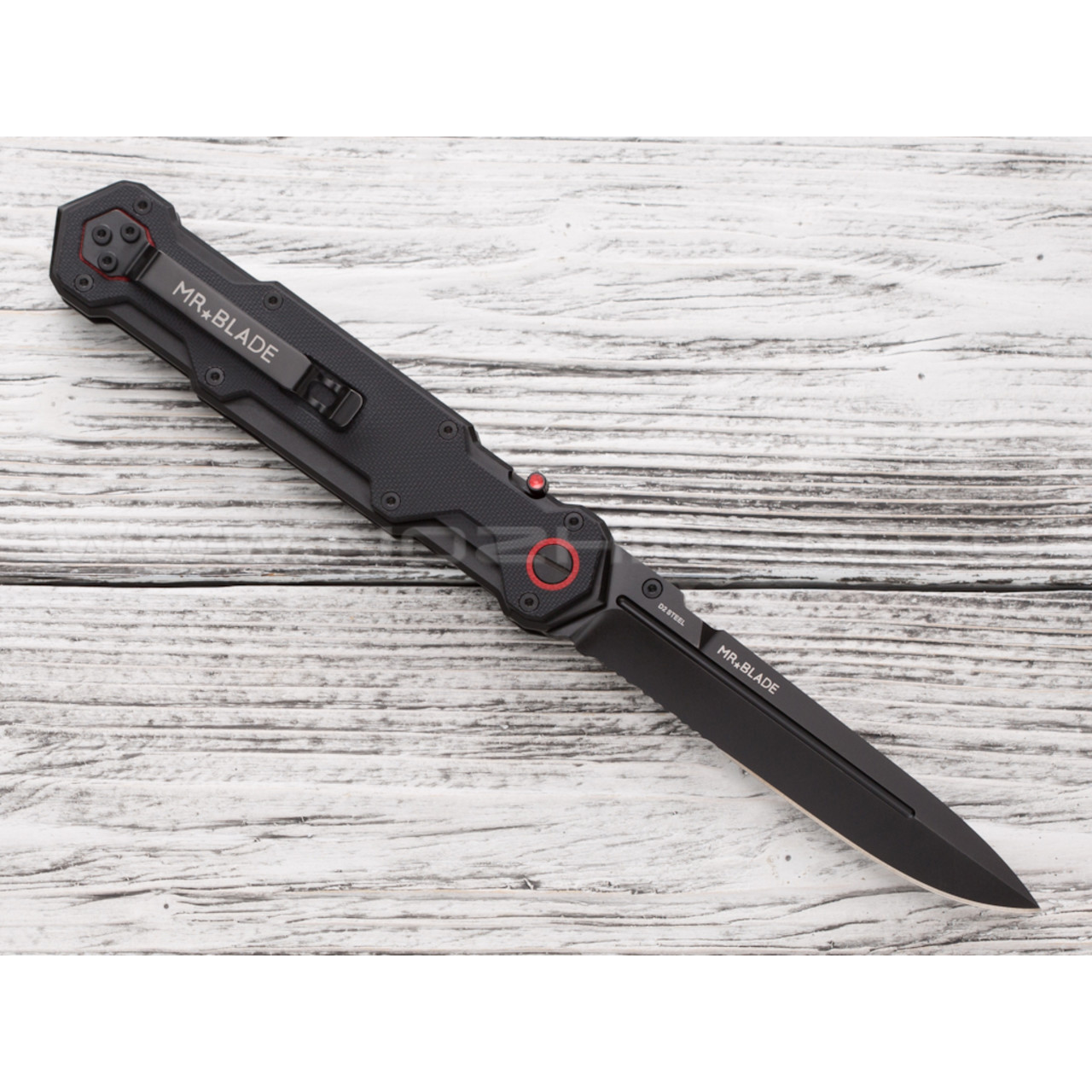 Mr.Blade нож Ferat Black Serrated сталь D2, рукоять G10