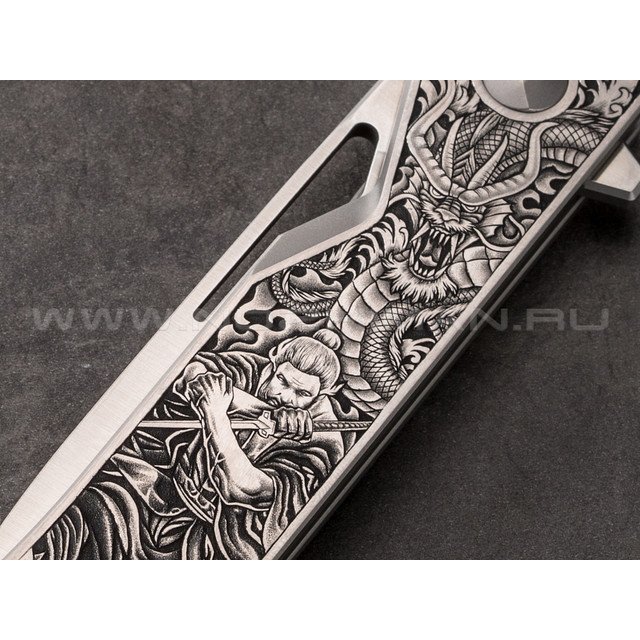 Mr.Blade нож Keeper (Самурай и Дракон) сталь M390, рукоять titanium