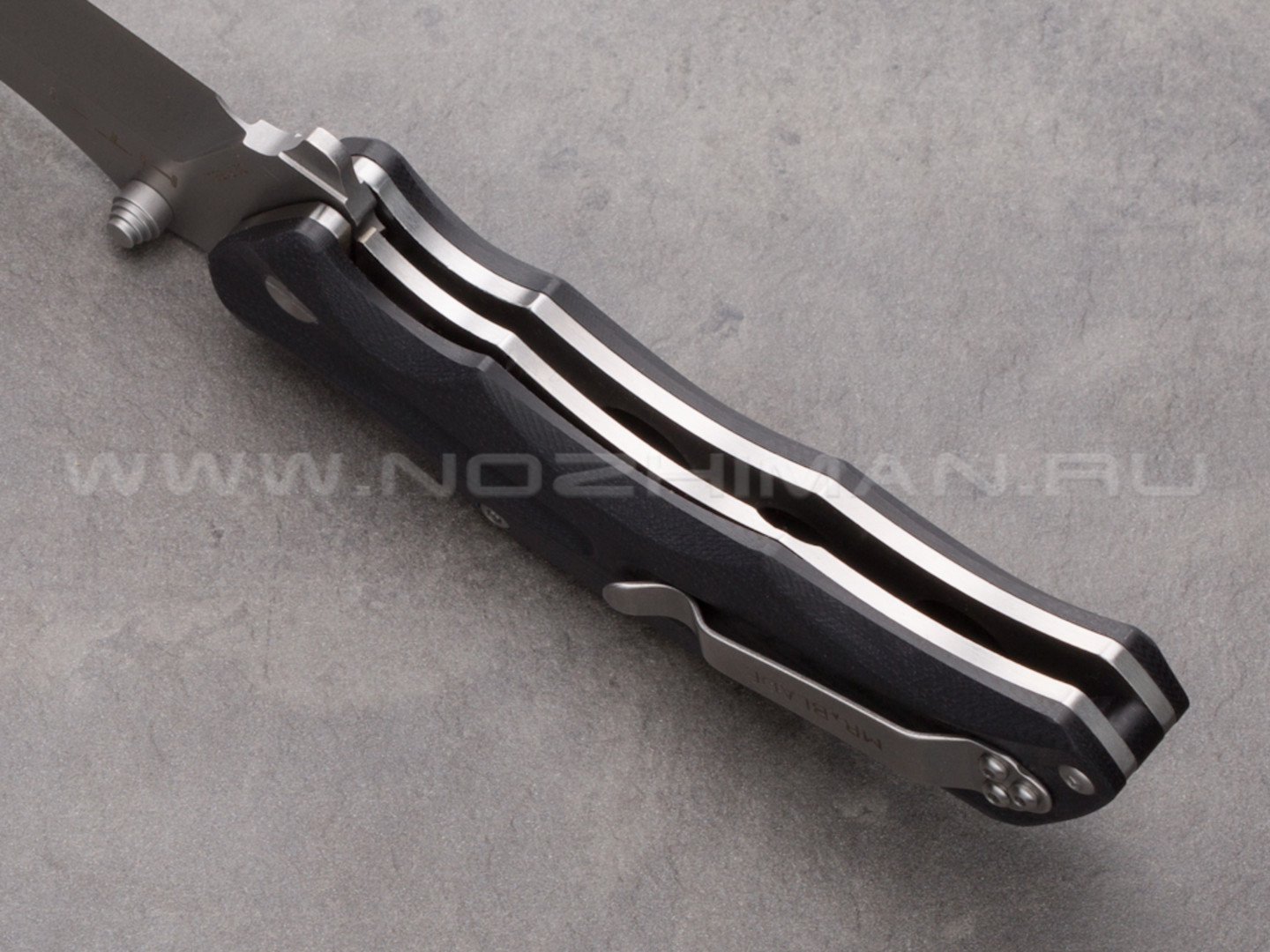 Mr.Blade нож HT-1 stonewash сталь D2, рукоять G10 (Долг, Честь, Отвага)