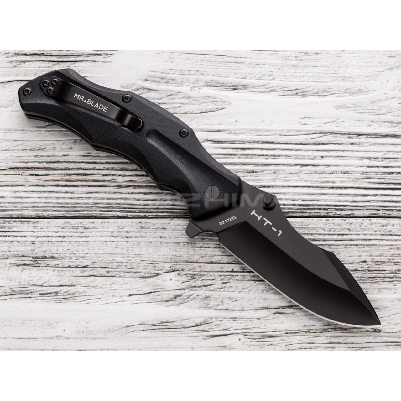 Mr.Blade нож HT-1 black сталь D2, рукоять G10 (Долг, Честь, Отвага)