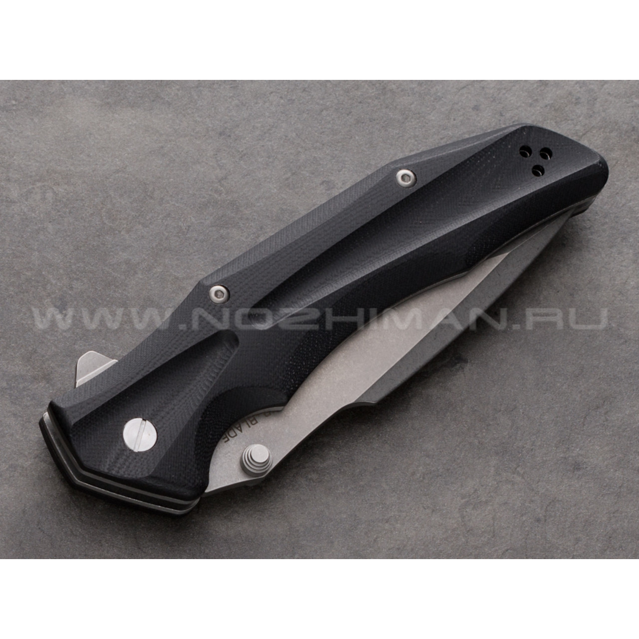 Mr.Blade нож HT-2 стоунвош сталь D2, рукоять G10 (Долг, Честь, Отвага)