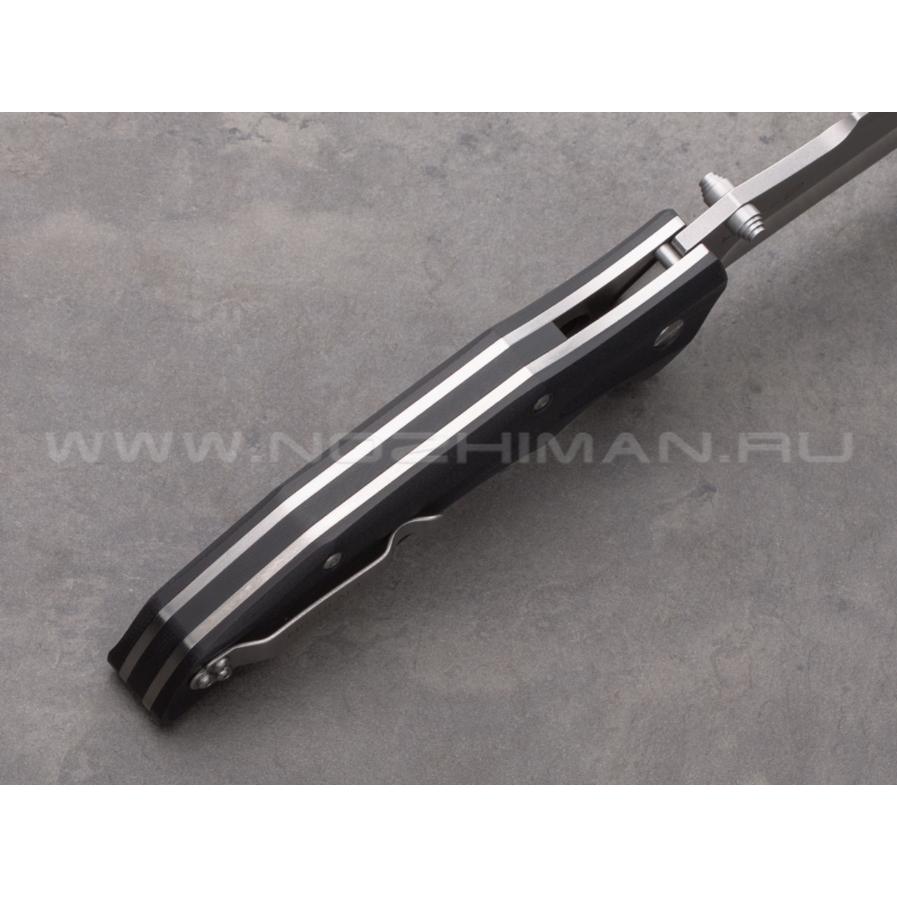 Mr.Blade нож HT-2 стоунвош сталь D2, рукоять G10 (Долг, Честь, Отвага)