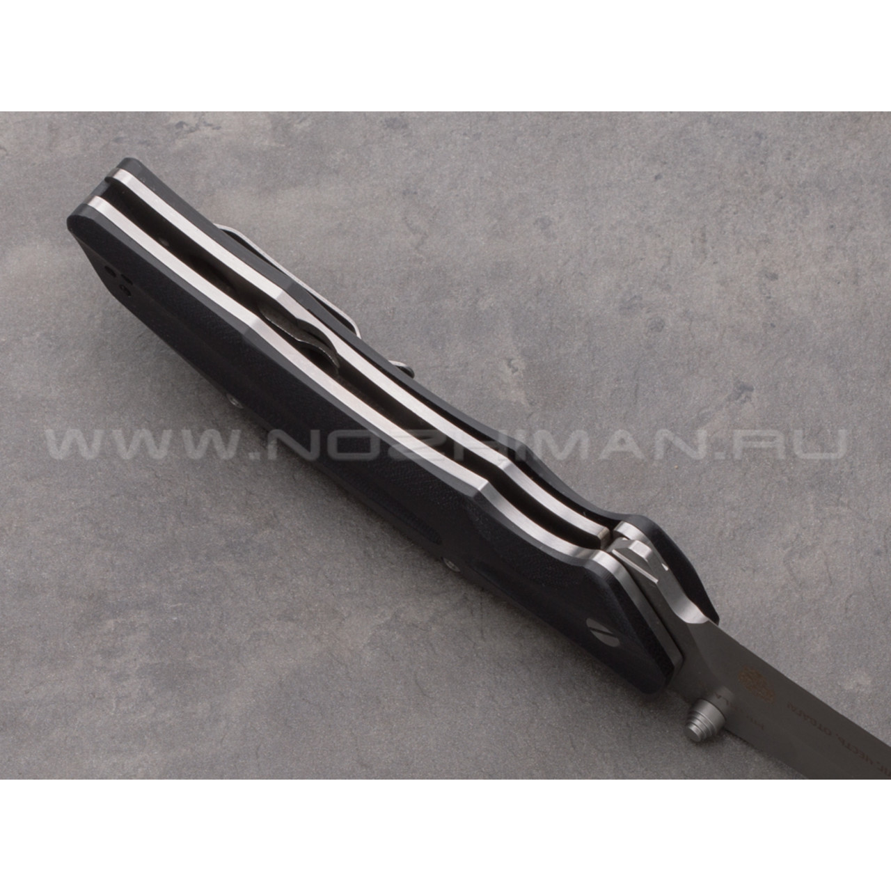 Mr.Blade нож HT-2 стоунвош сталь D2, рукоять G10 (Долг, Честь, Отвага)