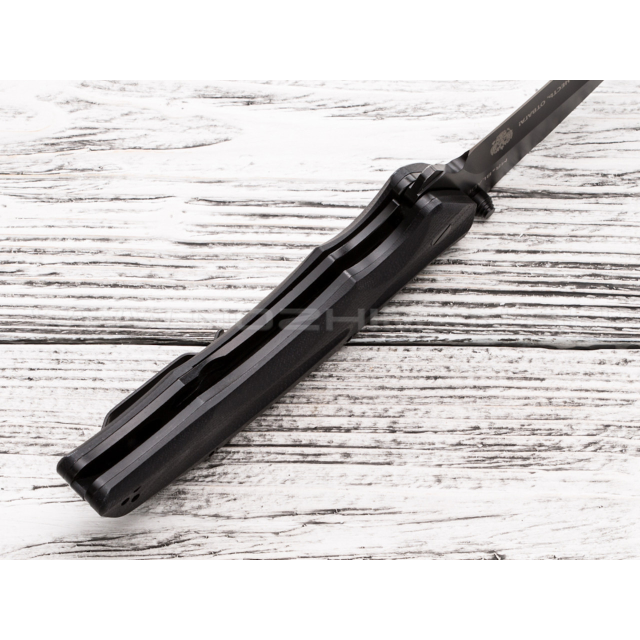 Mr.Blade нож HT-2 black сталь D2, рукоять G10 (Долг, Честь, Отвага)