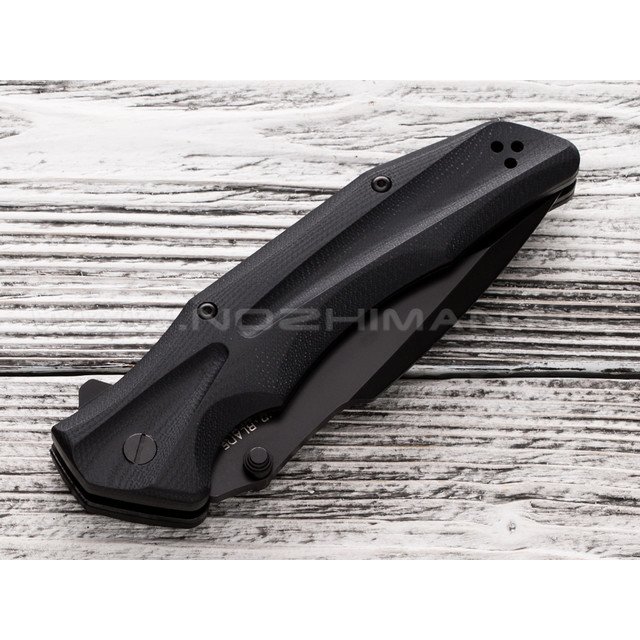 Mr.Blade нож HT-2 black сталь D2, рукоять G10 (Долг, Честь, Отвага)