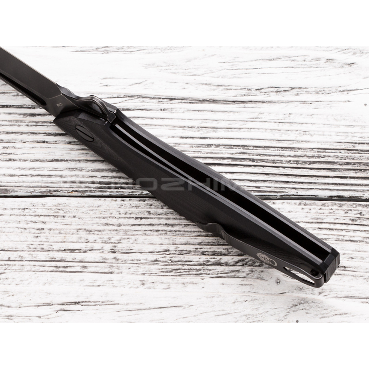 Mr.Blade нож Hemnes сталь D2, рукоять G10 black (Долг, Честь, Отвага)