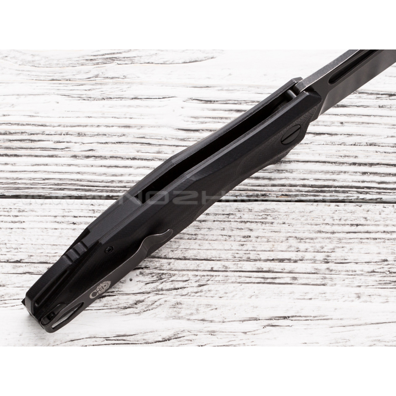 Mr.Blade нож Hemnes сталь D2, рукоять G10 black (Долг, Честь, Отвага)