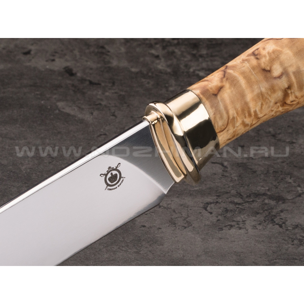 Нож "Рысь" Bohler N695, карельская береза