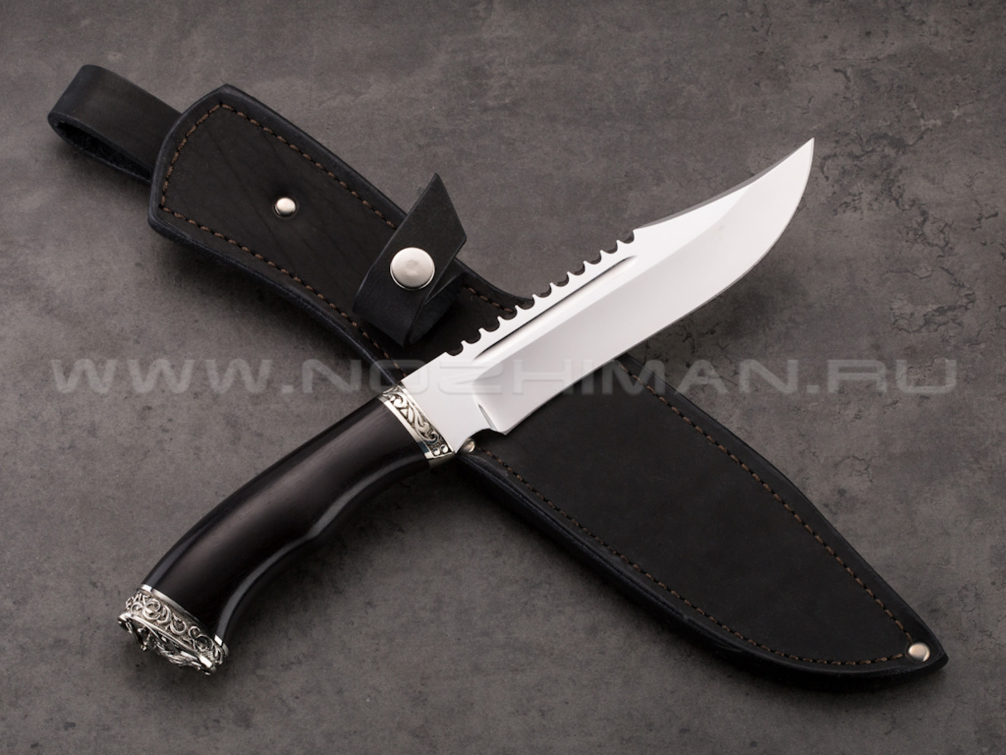 Нож "Рэкс" 95Х18, граб, мельхиор (2)