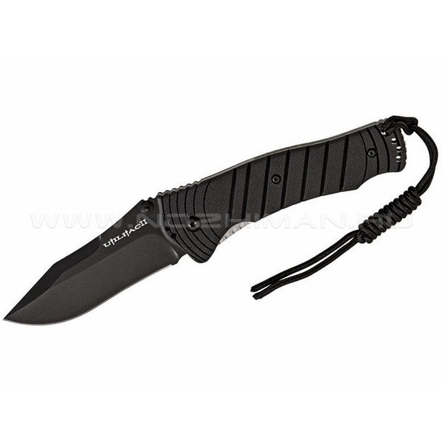 Нож Ontario Utilitac 2 Joe Pardue Plain Black 8906 сталь Aus-8 рукоять Zytel