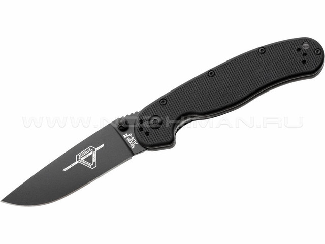 Нож Ontario RAT-2 Black 8861BP сталь Aus-8 рукоять GRN black