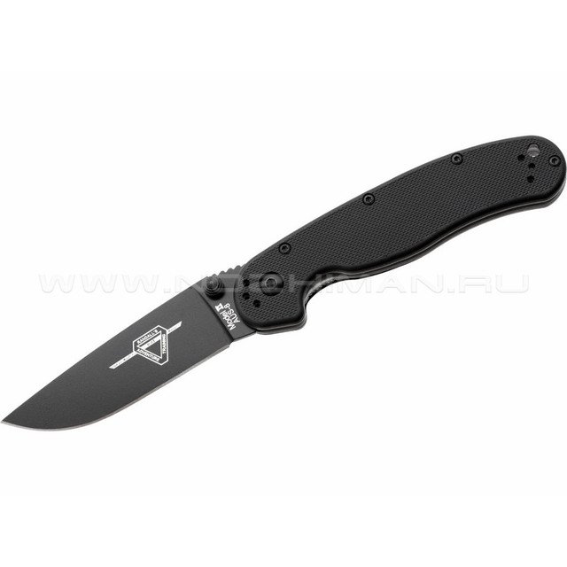 Нож Ontario RAT-2 Black 8861BP сталь Aus-8, рукоять Glass Reinforced Nylon