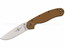 Нож Ontario RAT-1 Satin 8848CB сталь Aus-8 рукоять GRN brown