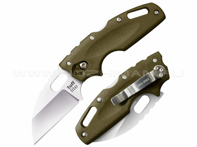 Нож Cold Steel Tuff Lite Od Green Plain Edge 20LTG сталь Aus 8A рукоять Griv-Ex