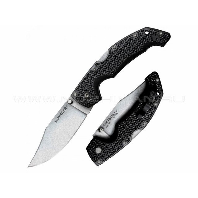 Нож Cold Steel Voyager Large Clip Point Plain Edge 29AC сталь Aus 10A, рукоять Griv-Ex