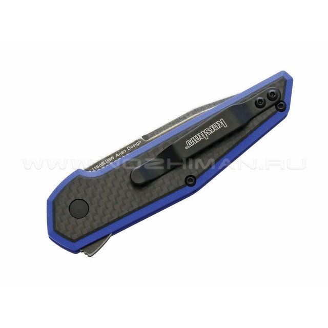 Нож Kershaw Fraxion Blue 1160BLUBW сталь 8Cr13MoV рукоять Carbon-G10