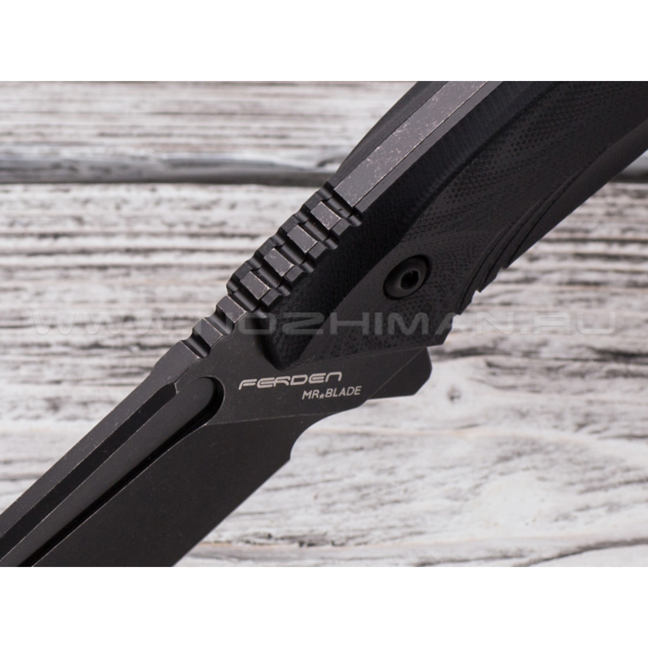 Mr.Blade нож Ferden сталь D2 блэквош, рукоять G10 black