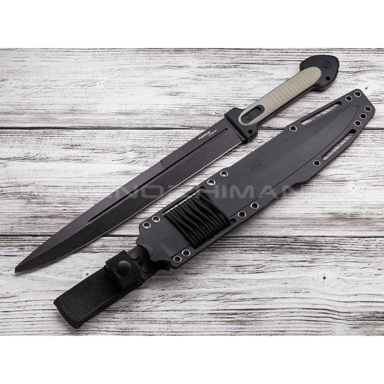 Mr.Blade кинжал Fierce сталь D2 блэквош, рукоять Kraton