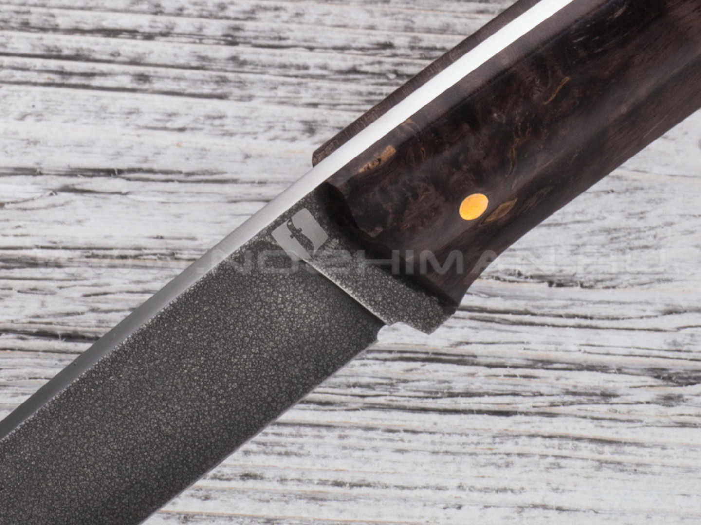 Нож "Бригадир" сталь ХВ5, рукоять стаб. карельская береза