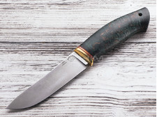 Нож "Скинер-Б" сталь ХВ5, рукоять стаб. карельская береза, латунь