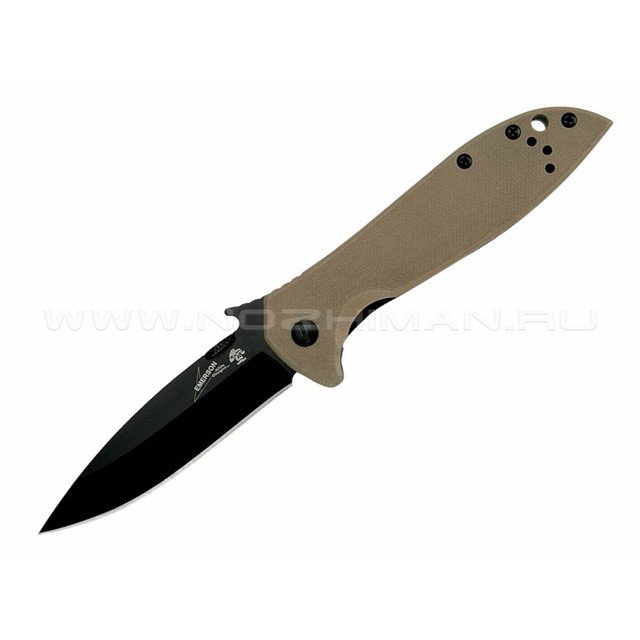 Нож Kershaw Emerson CQC-4K 6054BRNBLK сталь 8Cr14MoV, рукоять G10 tan