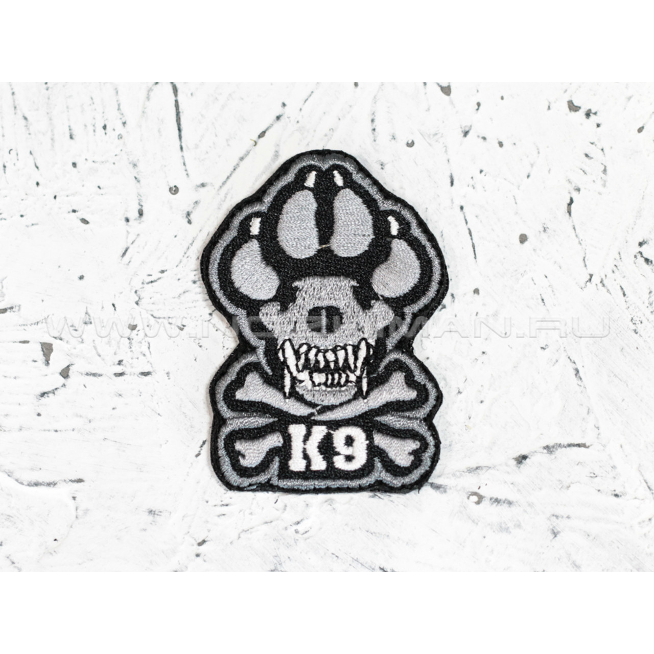 Патч П-87 "К-9" черно-белый