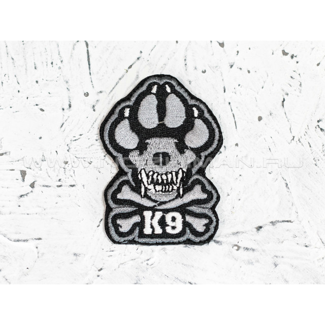 Патч П-87 "К-9" черно-белый