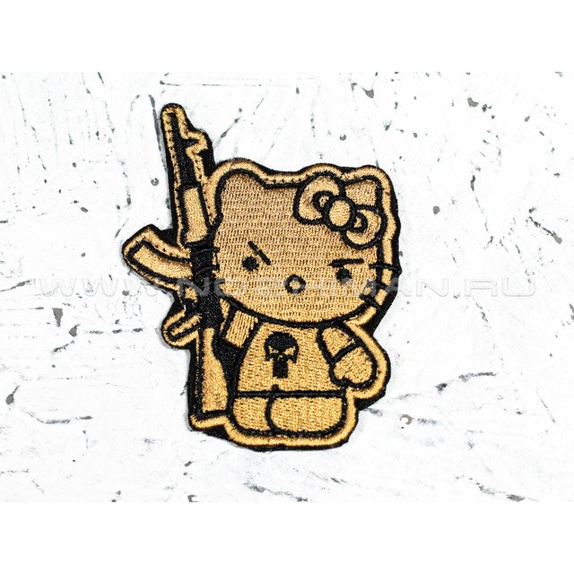 Патч П-60 "Hello Kitty с автоматом"