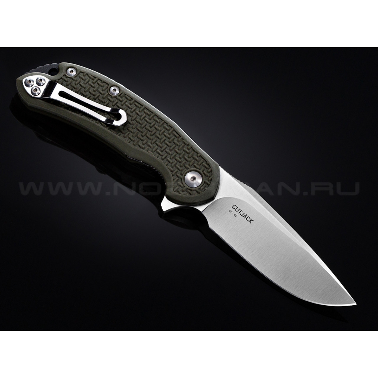 Нож Steel Will Cutjack C22-1OD сталь D2 рукоять FRN olive