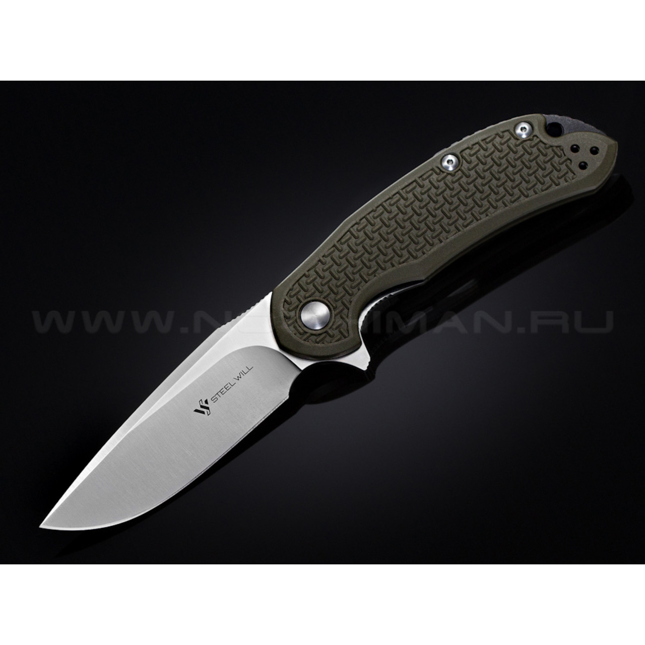 Нож Steel Will Cutjack C22-1OD сталь D2 рукоять FRN olive