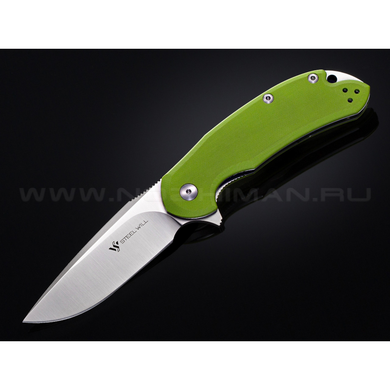 Нож Steel Will Cutjack C22-2GR сталь M390 рукоять G10 neon green