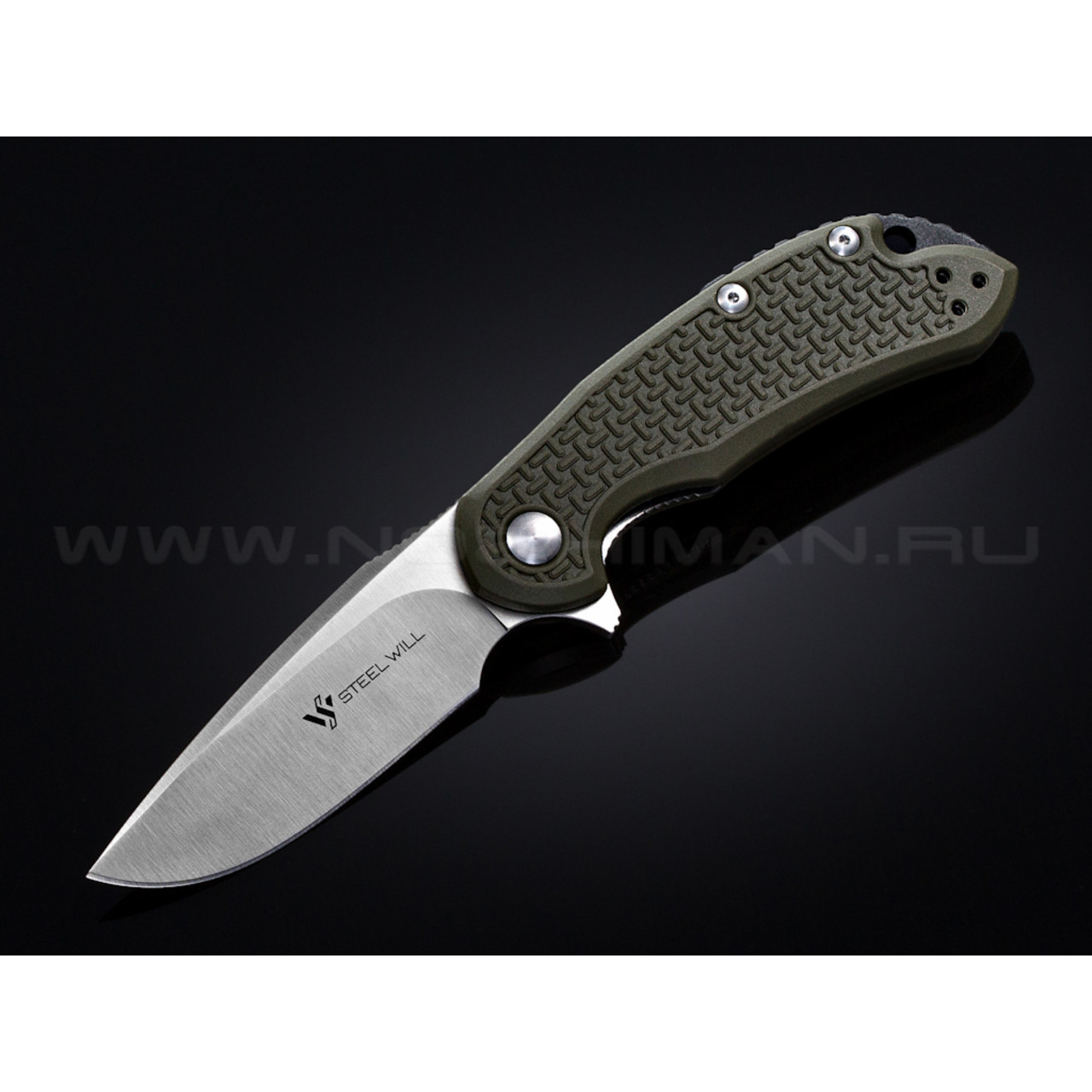 Нож Steel Will Cutjack Mini C22M-1OD сталь D2 рукоять FRN olive