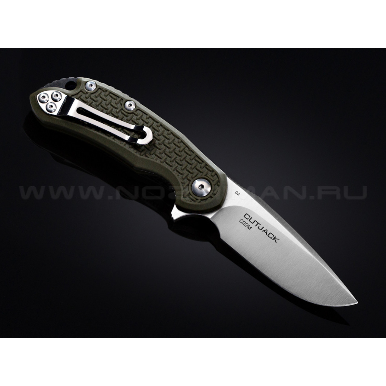 Нож Steel Will Cutjack Mini C22M-1OD сталь D2 рукоять FRN olive