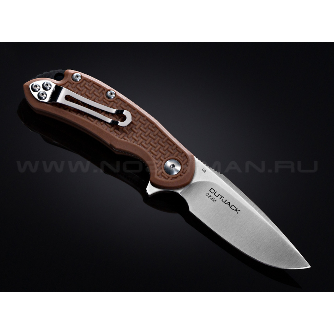 Нож Steel Will Cutjack Mini C22M-1TN сталь D2 рукоять FRN tan