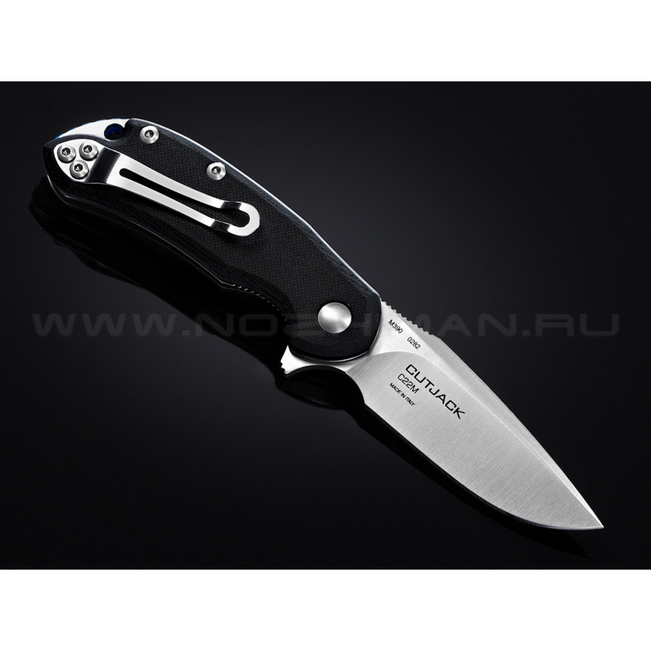 Нож Steel Will Cutjack Mini C22M-2BK сталь M390 рукоять G10 black