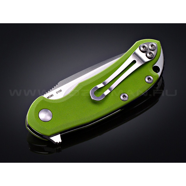 Нож Steel Will Cutjack Mini C22M-2GR сталь M390 рукоять G10 neon green