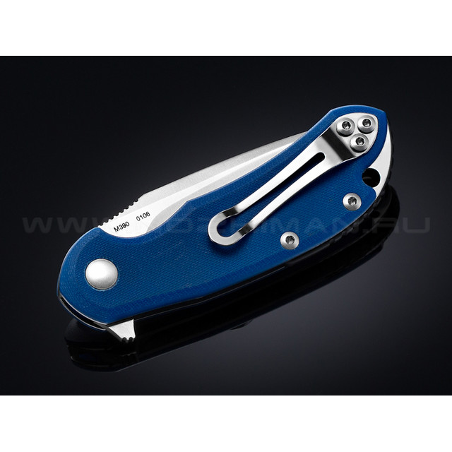 Нож Steel Will Cutjack Mini C22M-2BL сталь M390 рукоять G10 blue