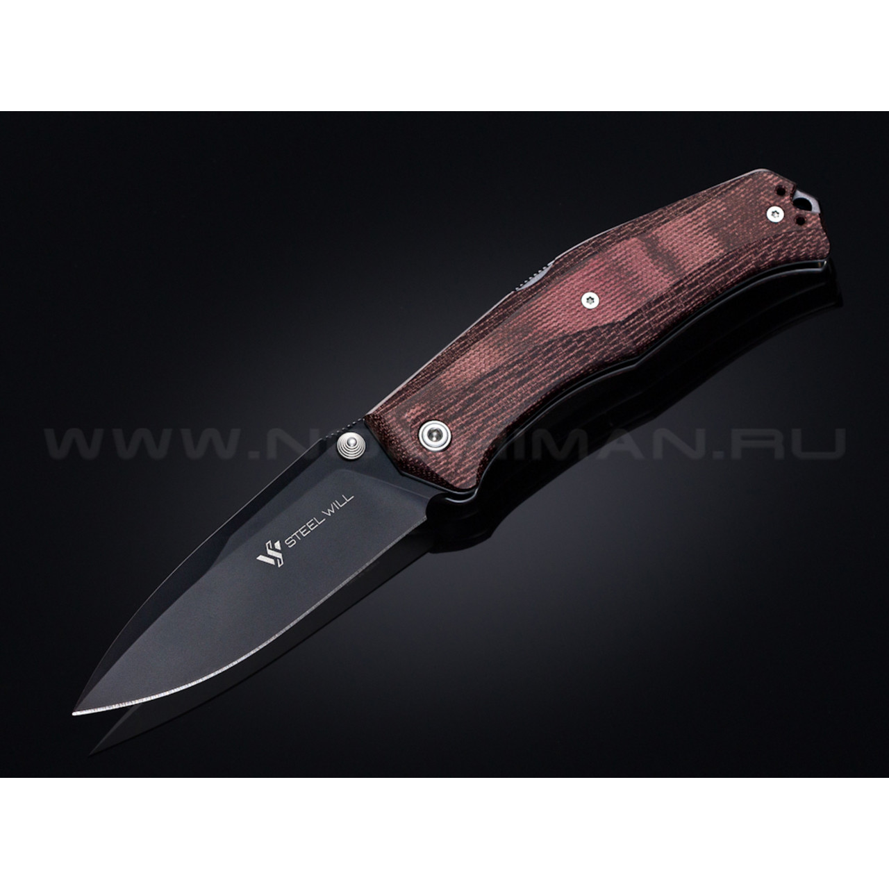 Нож Steel Will Gekko 1555 сталь D2 рукоять микарта