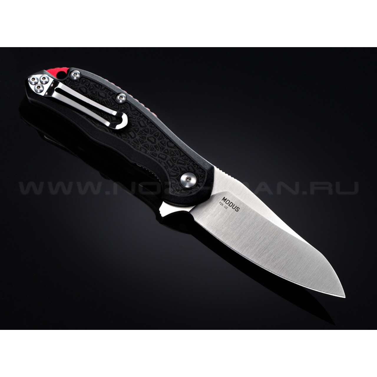 Нож Steel Will Modus F25-14 сталь D2 рукоять FRN black backspacer red