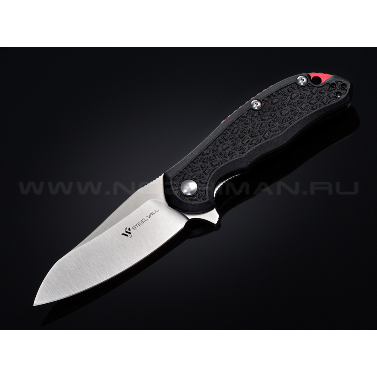 Нож Steel Will Modus F25-14 сталь D2 рукоять FRN black backspacer red