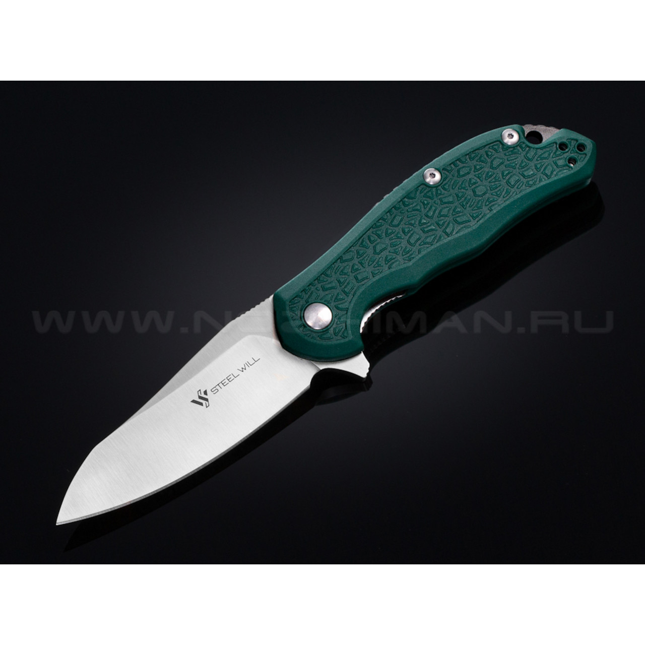 Нож Steel Will Modus F25-12 сталь D2 рукоять FRN green